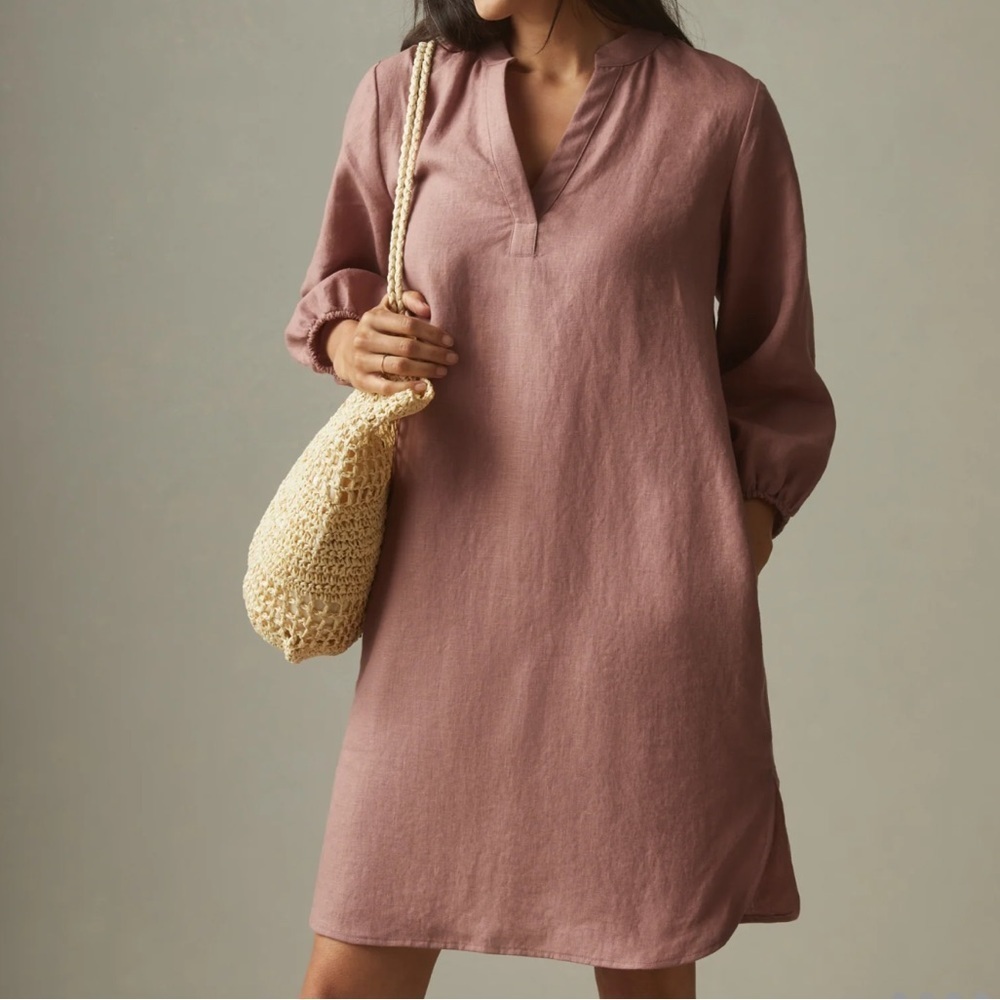 American Giant Linen Tunic Dress‎ Sz